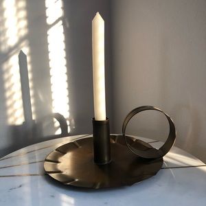 Vintage brass candle stick holder